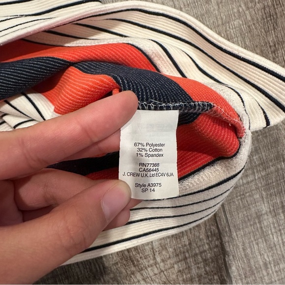 Madewell Mainsail Short Sleeve Striped Shirt Black White Red Women's Size Small - Picture 4 of 8